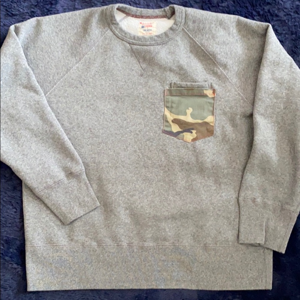 ~Champion + Todd Synder~ Gray Camo Sweatshirt